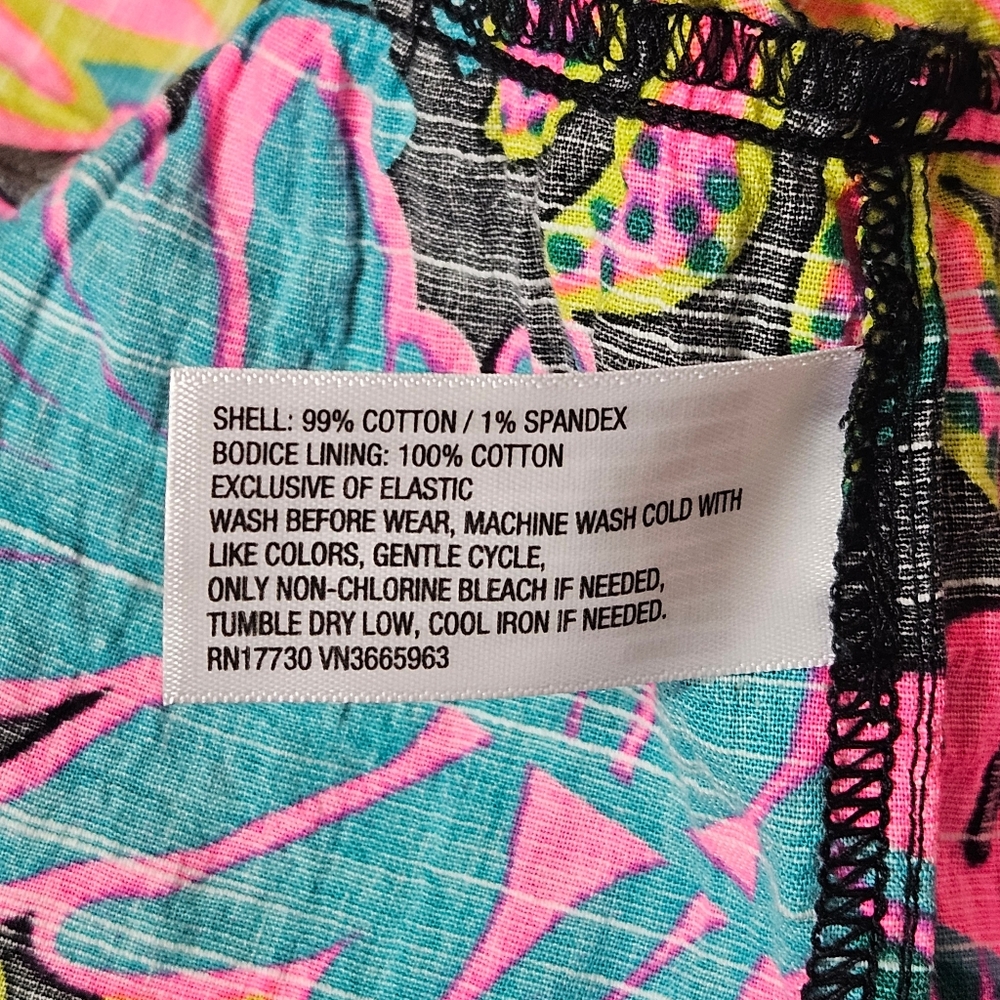Cat and Jack Girl's  Sleeveless Tropical Print Dress - Picture 12 of 14